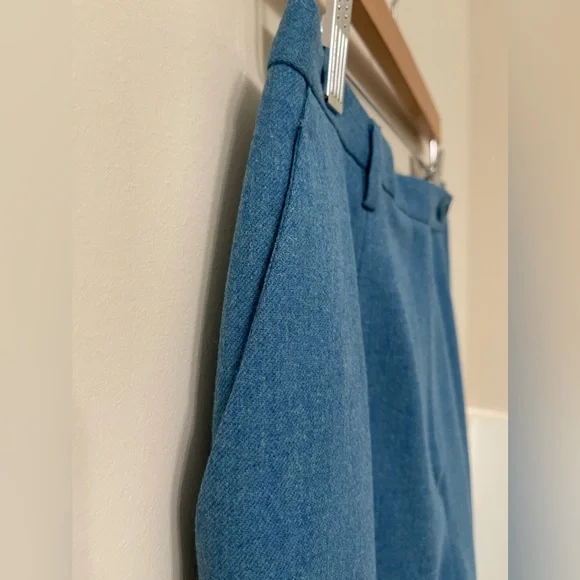 Pendleton Turquoise-Blue Virgin Wool Vintage Dress Pants Size 8 - Picture 6 of 7